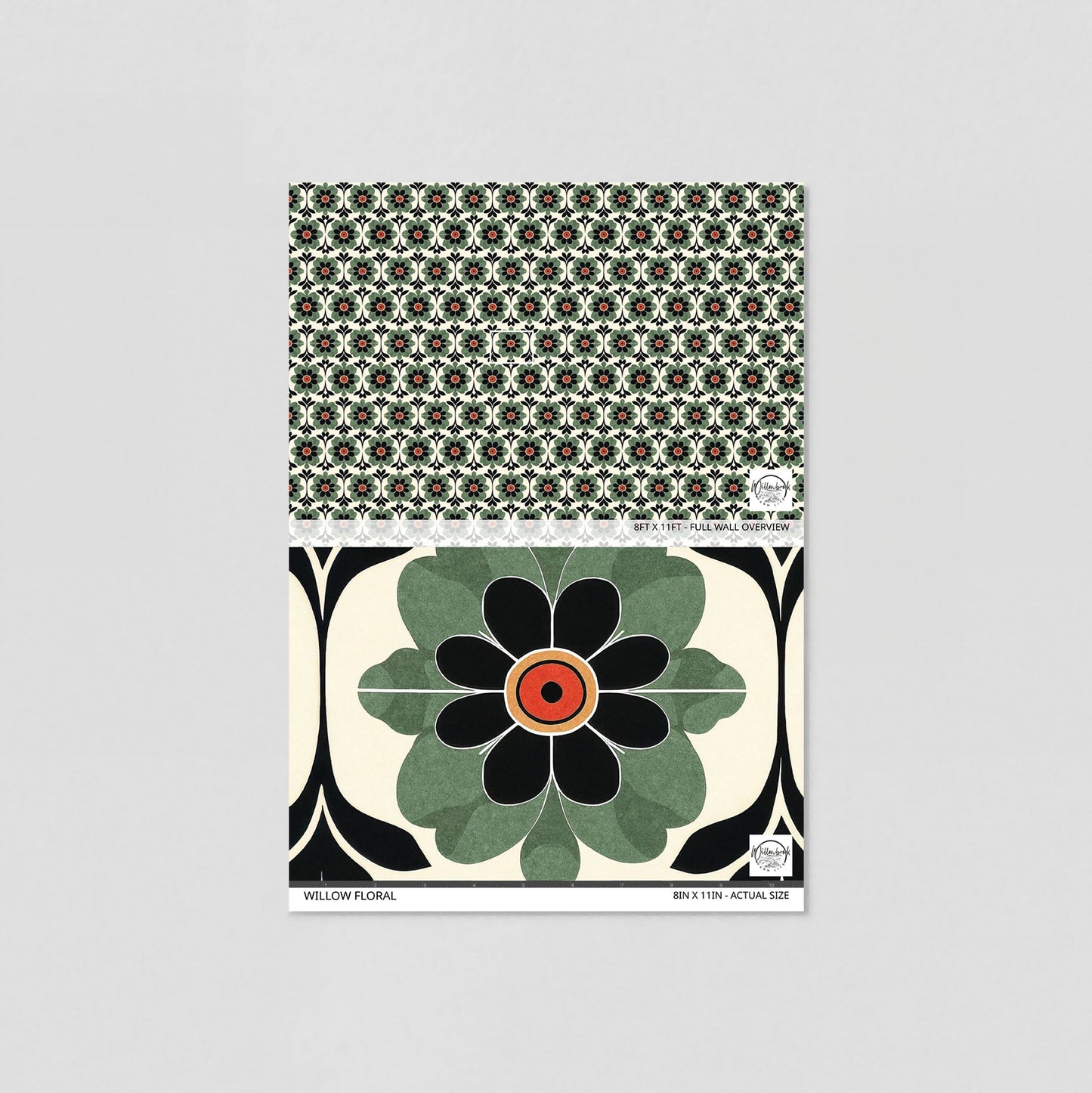 Willow Floral Wallpaper - Sample - Wallpaper