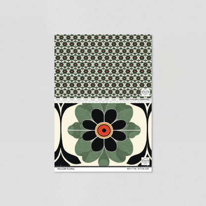 Willow Floral Wallpaper - Sample - Wallpaper