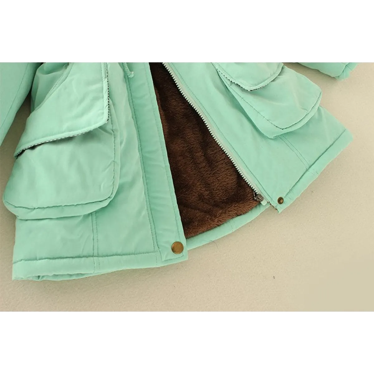Women's Winter Cotton Jacket - Hooded Slim Fit Warm Parka - - Women's Jackets