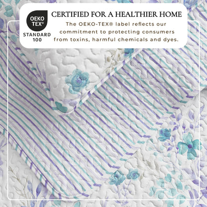 April Morning Floral Quilt Set - - Quilts
