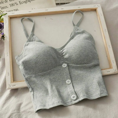 Women's Knitted Tank Top - -