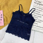 Women's Knitted Tank Top - One Size d dark blue -