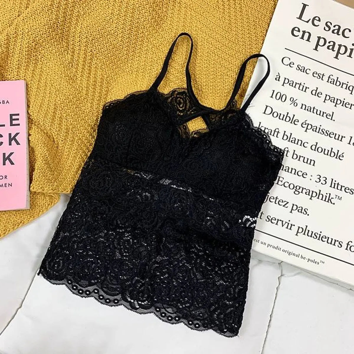 Women's Knitted Tank Top - One Size d black -