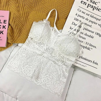 Women's Knitted Tank Top - One Size d white -