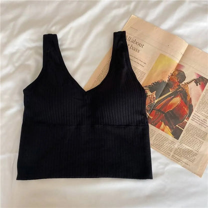 Women's Knitted Tank Top - One Size c black -