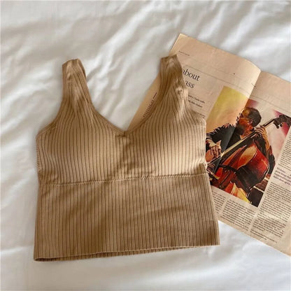 Women's Knitted Tank Top - One Size c yellow -