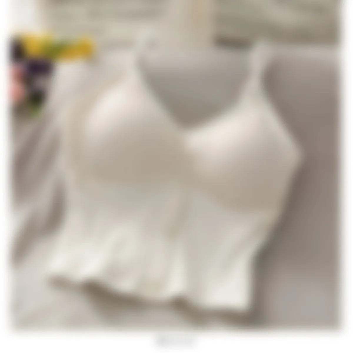 Women's Knitted Tank Top - One Size a white -