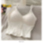 Women's Knitted Tank Top - One Size a white -