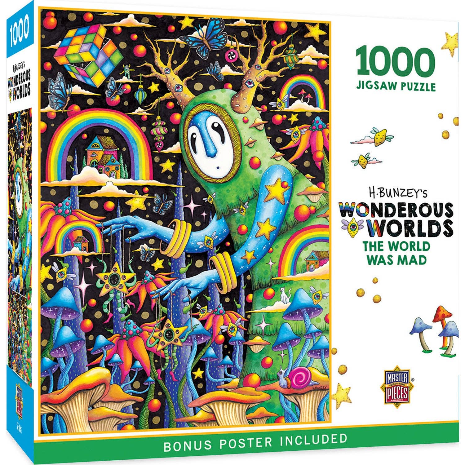 Wonderous Worlds - The World Was Mad 1000 Piece Puzzle by Masterpieces - - Jigsaw Puzzles