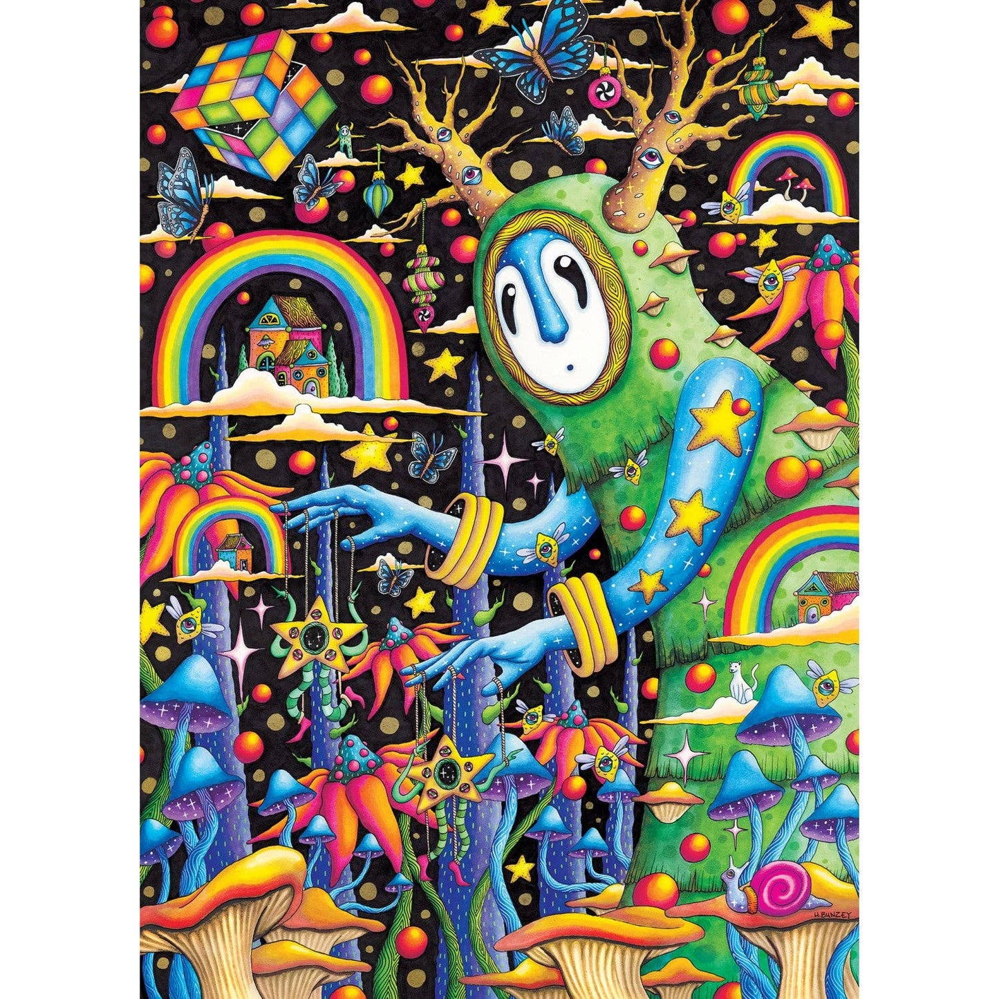 Wonderous Worlds - The World Was Mad 1000 Piece Puzzle by Masterpieces - - Jigsaw Puzzles