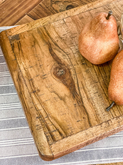 Rustic Wood Display Riser with Hairpin Legs - - Tabletop