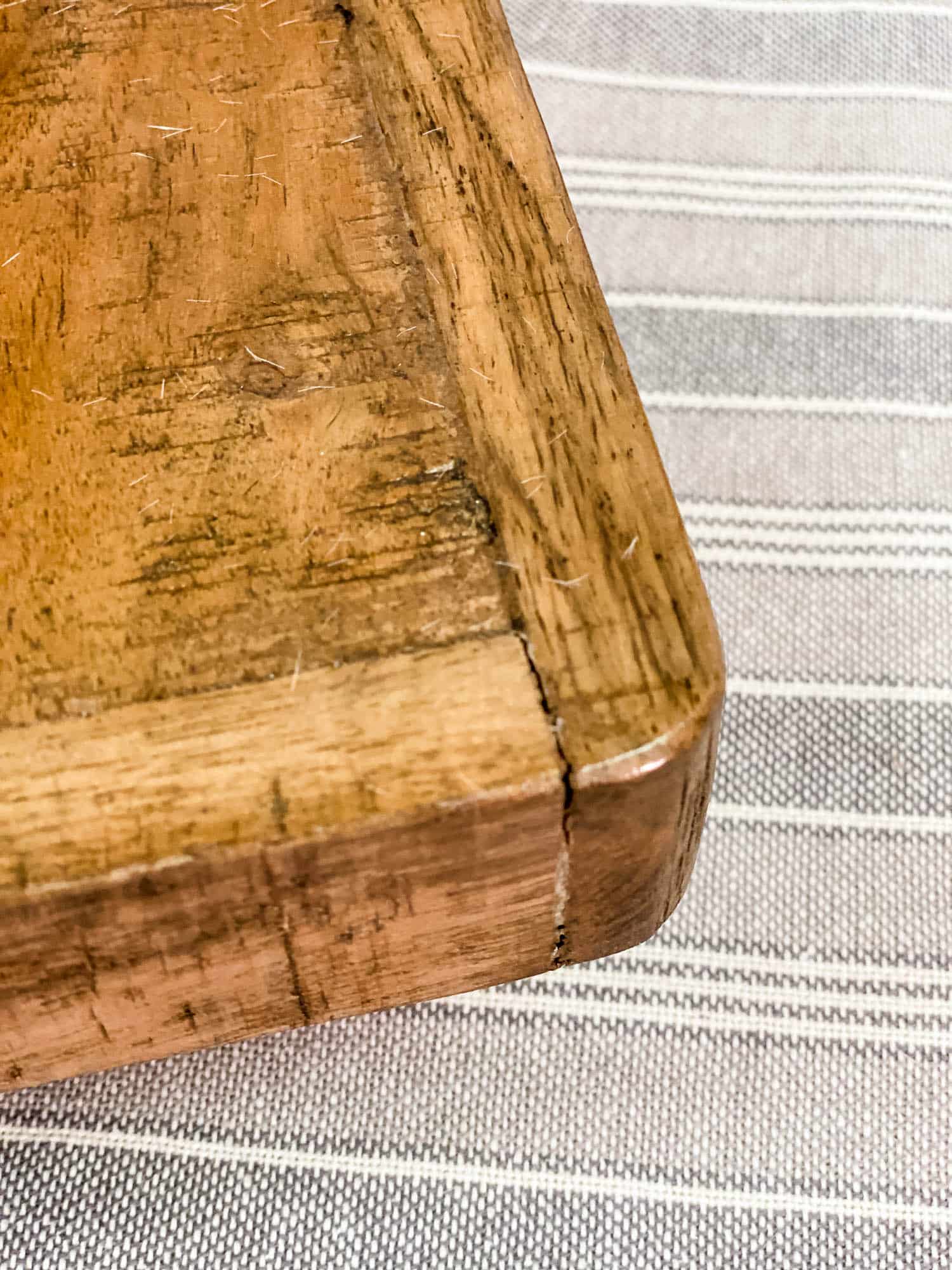 Rustic Wood Display Riser with Hairpin Legs - - Tabletop