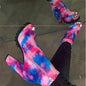 Zipped Open Toe Ankle Boots - Kia Day Design