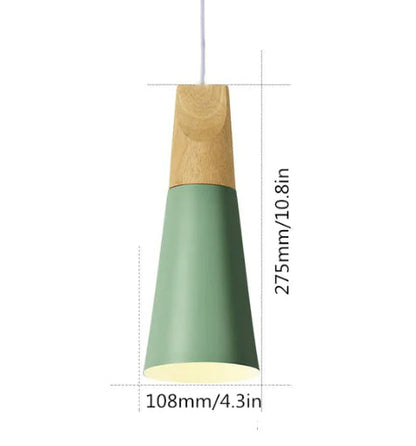 Wooden Funnel Pendant Lights - Kia Day Design