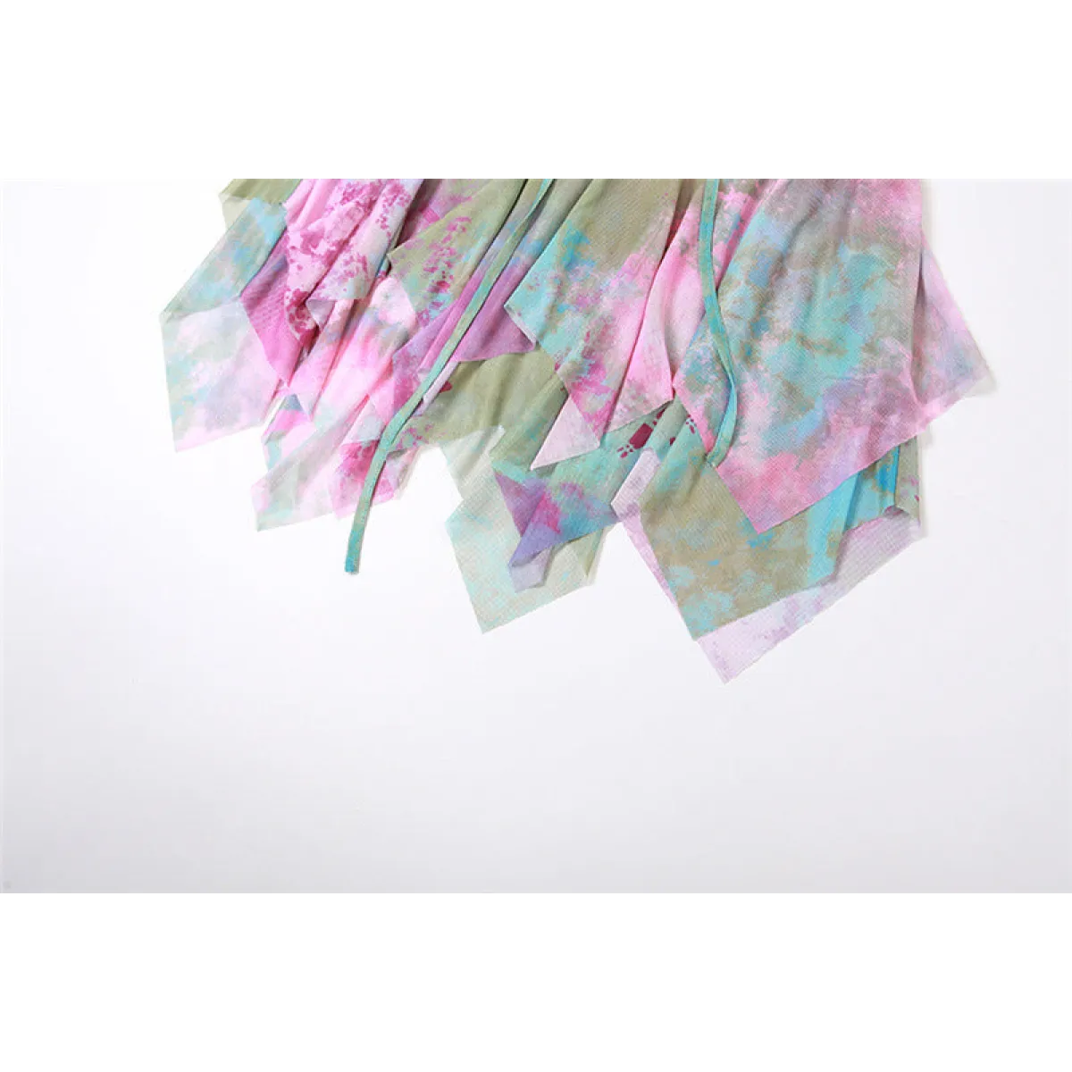 Tie-Dye Fairy Set – Butterfly Crop Top & Wrap Mini Skirt - - Sets