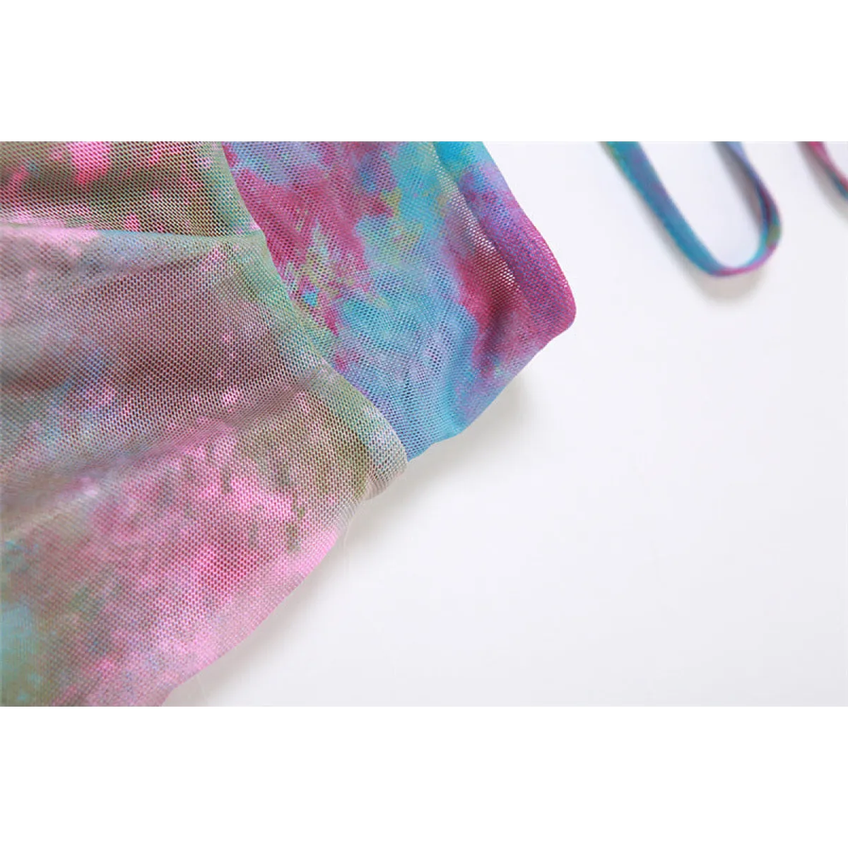 Tie-Dye Fairy Set – Butterfly Crop Top & Wrap Mini Skirt - - Sets