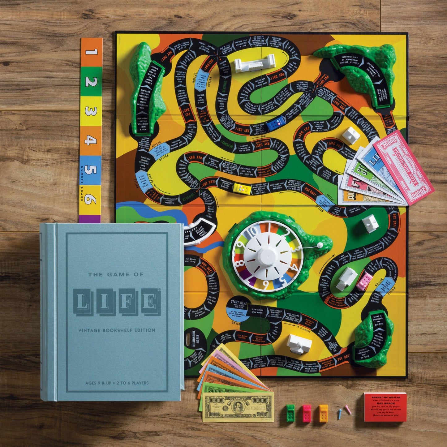 WS Game Company - 'The Game Of Life' Vintage Bookshelf Edition - - Books & Games