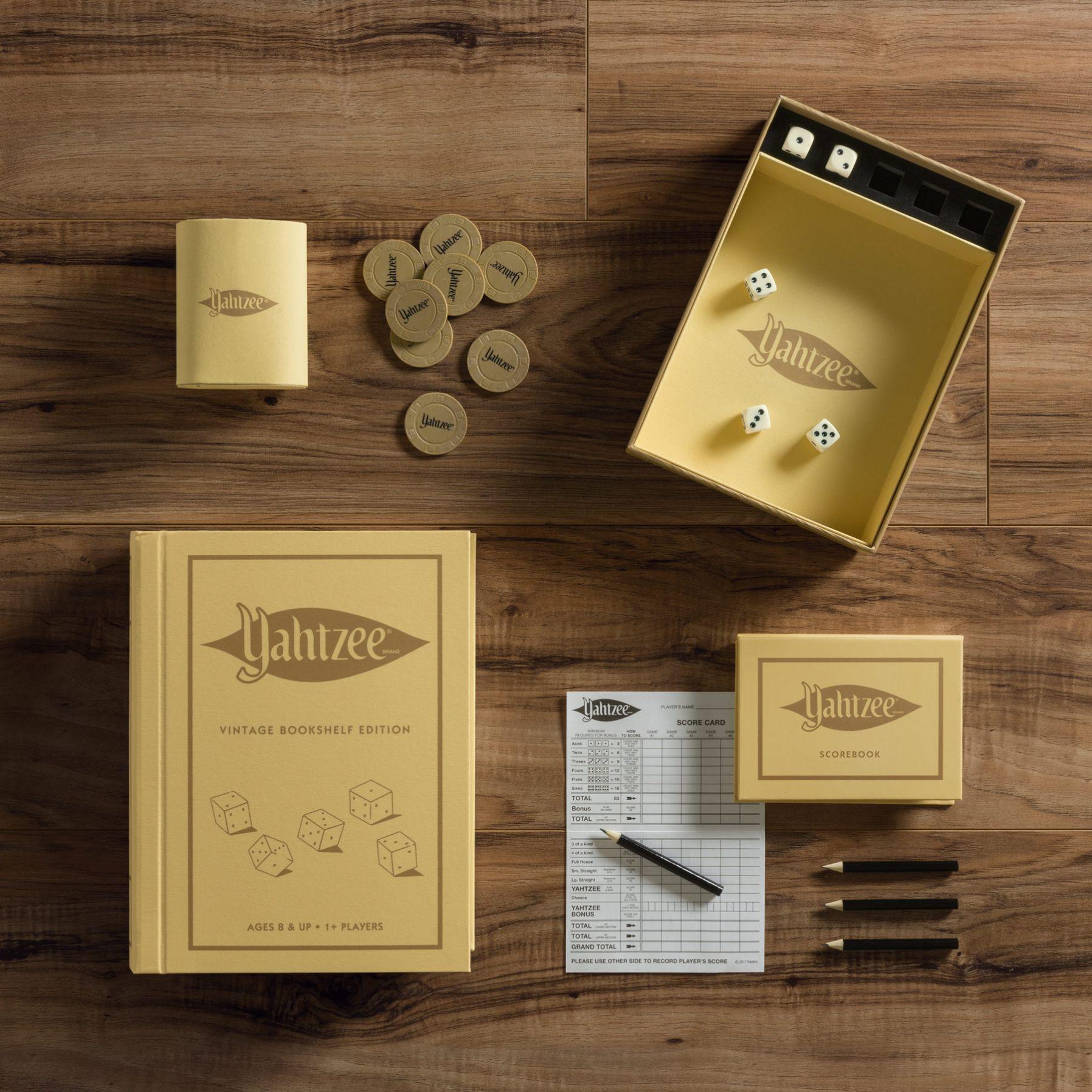 WS Game Company - 'Yahtzee' Vintage Bookshelf Edition - - Books & Games
