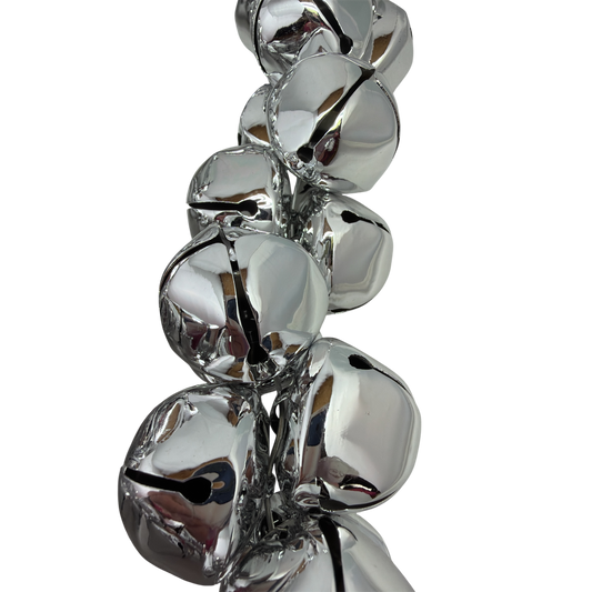 70 Inch Metal Jingle Bell Garland - Silver - Default Title - Christmas >> Garland