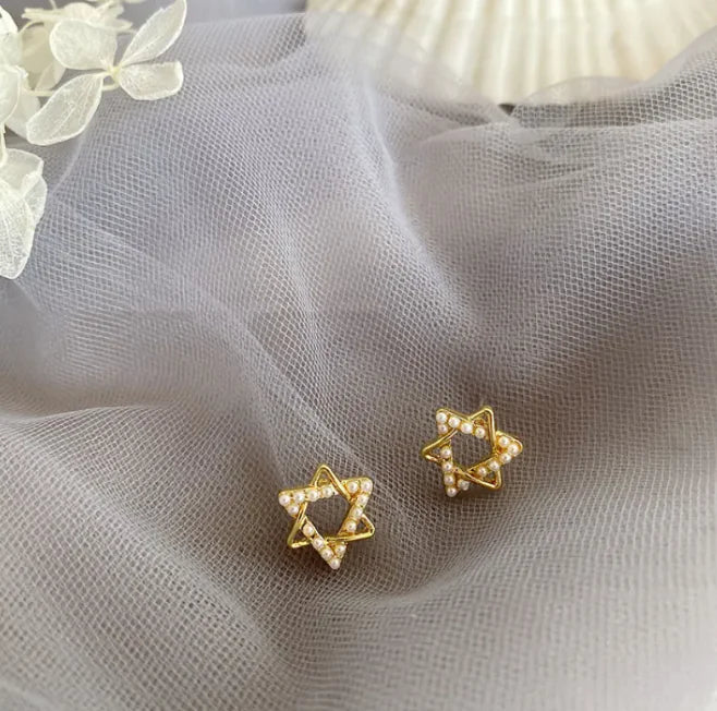 French retro pearl earrings female earrings