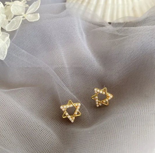 French retro pearl earrings female earrings