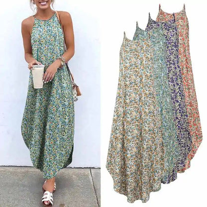 Sleeveless Summer Long Dresses - Kia Day Design