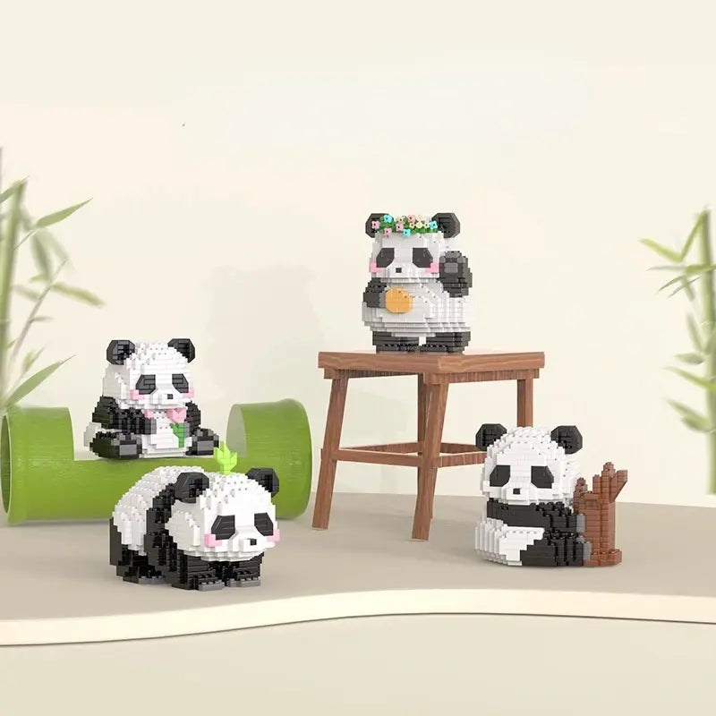 Cute Panda Series Building Block Toys