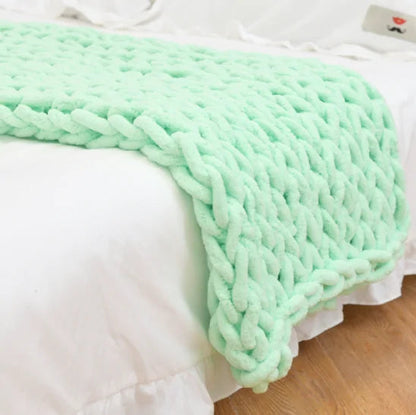 Chunky Knitted Blanket - Kia Day Design