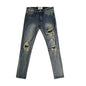 Ripped Slim Fit Stretch Denim Jeans - Kia Day Design