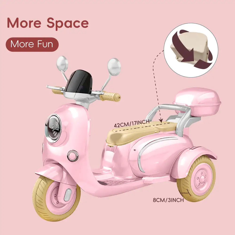 12V Children's Motorcycle, 3 Wheels Kia Day Design