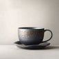 Black Vintage Handmade Ceramic Coffee Mug - Kia Day Design