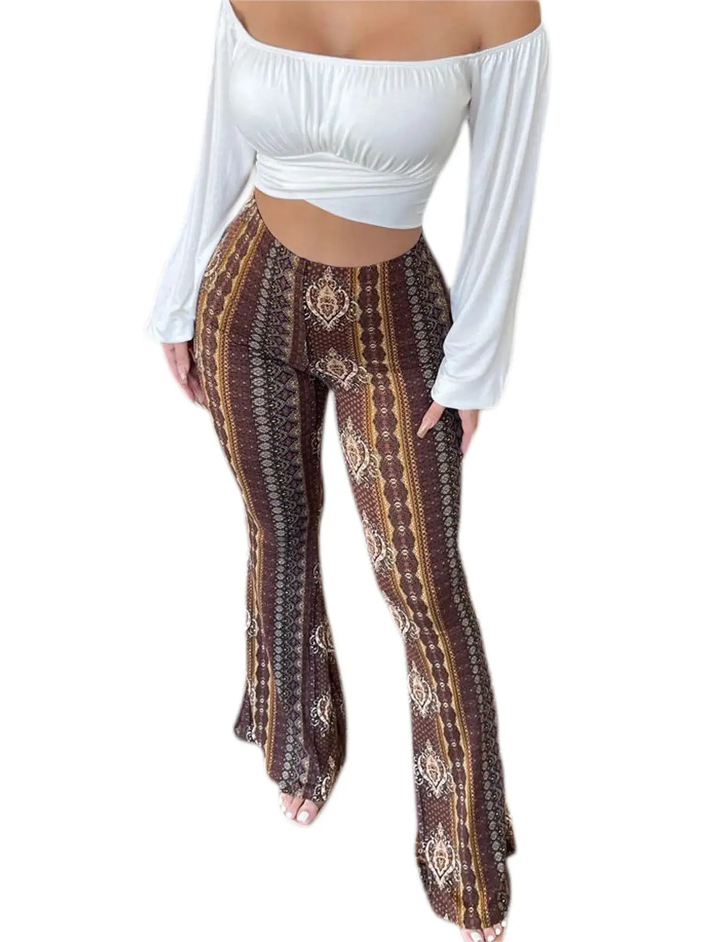 Ethnic Tribal Print Palazzo Pants