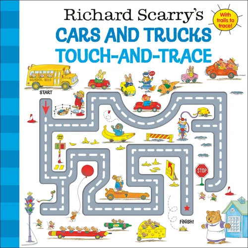 Richard Scarry's Cars and Trucks Touch-And-Trace - Board Book - - Books