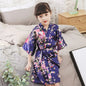 Imitation Silk Cardigan Bathrobe