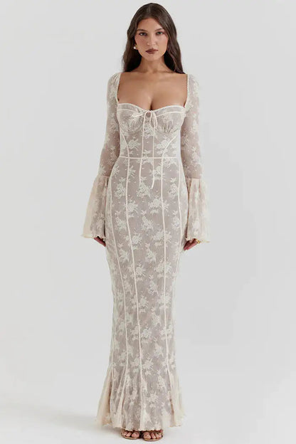 Lace Backless Slim Outfits Kia Day Design