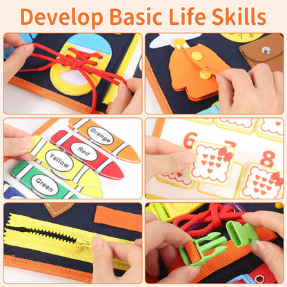 Toddlers Montessori Educational Busy Board