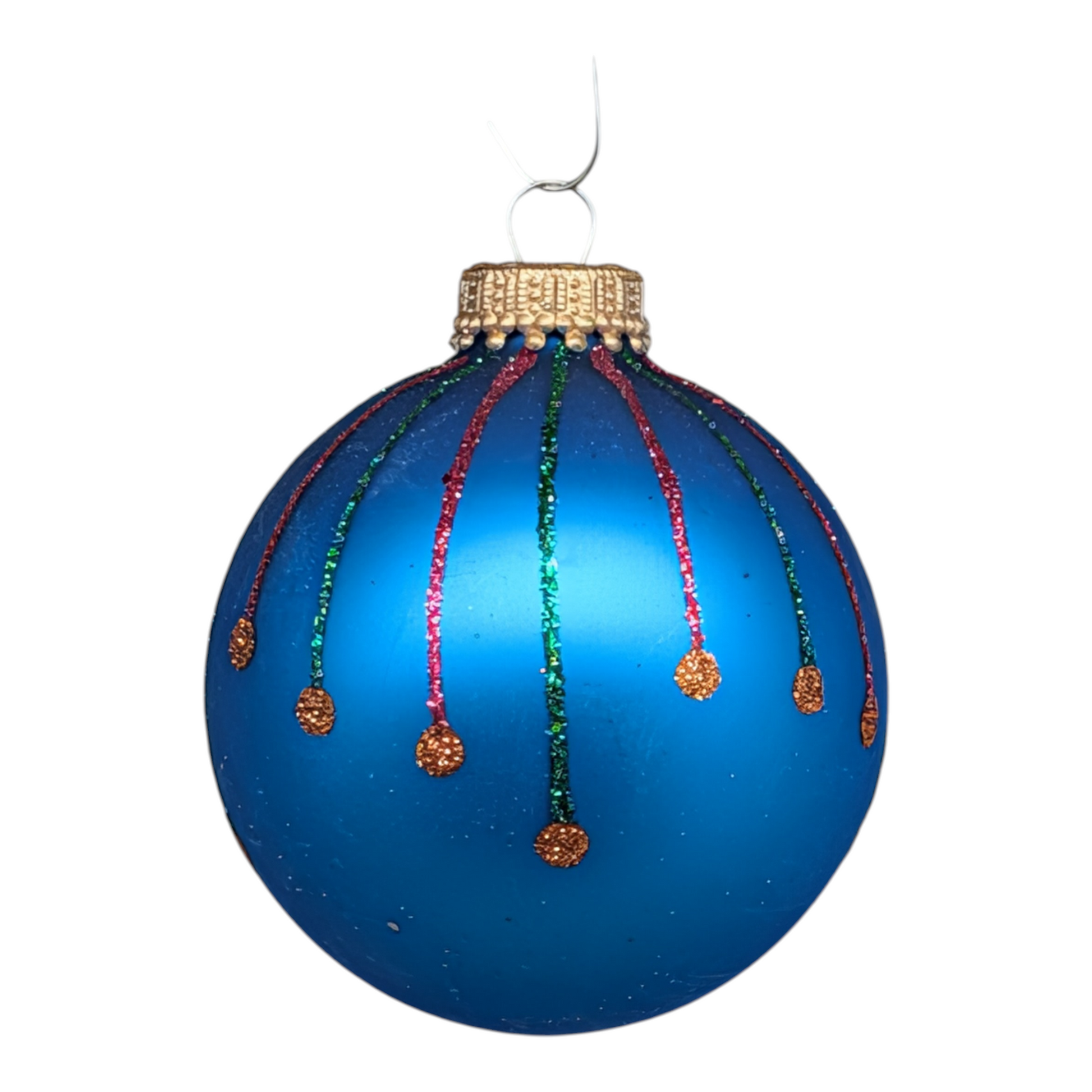 Krebs Value Glass Ornament 4 pack - Neon Drip - - Christmas >> Ornaments >> Glass