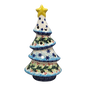 Polish Pottery Christmas Tree Luminary - Winter Wonderland Pattern - Default Title - Christmas >> Decor