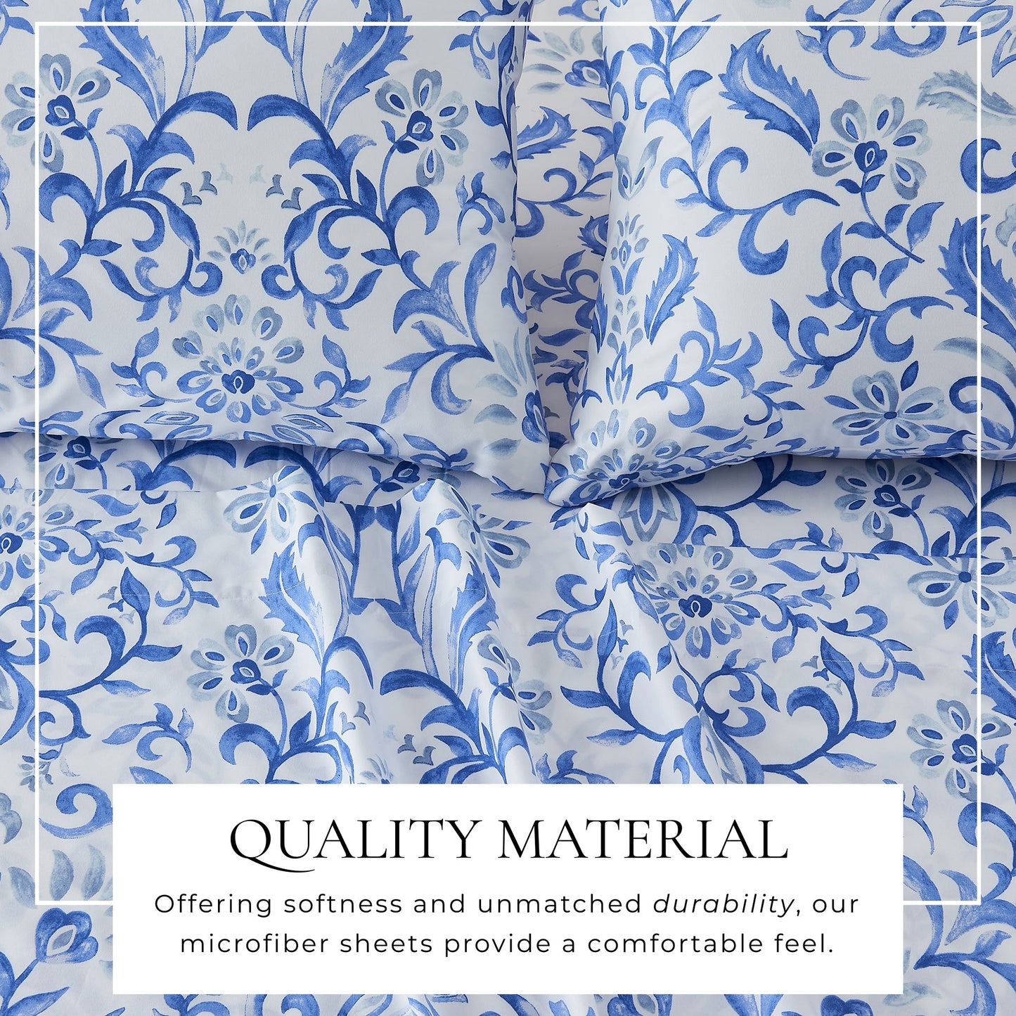 Watercolor Floral Sheet Set - Delia Collection - - Sheets