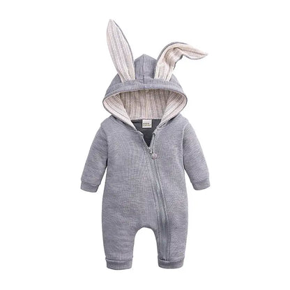 Baby Romper Cotton Jumpsuit Grey