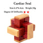 3D Wooden Brain Teaser Game - Kia Day Design
