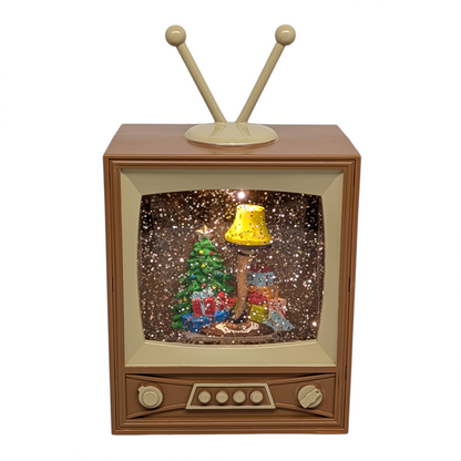 A Christmas Story LED Musical Television Waterglobe - 8.5 Inch - Default Title - Christmas >> Snowglobes