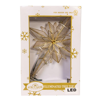 Glistening LED Capiz Bethlehem Star Treetop - - Christmas >> Tree Toppers