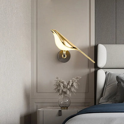 Gold Bird Led Wall Light Neutral Light One Bird 10W