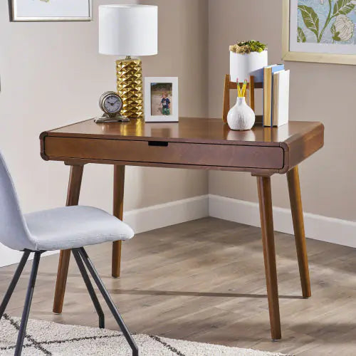 Solid Wood Writing Desk - Kia Day Design