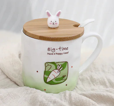 Cute Cat Ceramic Mug - Creative Cartoon Coffee Cup - 15 - Mug