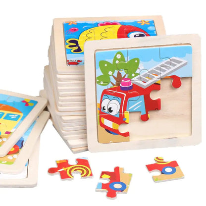 Kids Wooden 3D Puzzle - Kia Day Design