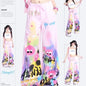 Graffiti Wide-Leg Pants – Y2K Harajuku Streetwear Aesthetic - Pink - Women's Pants