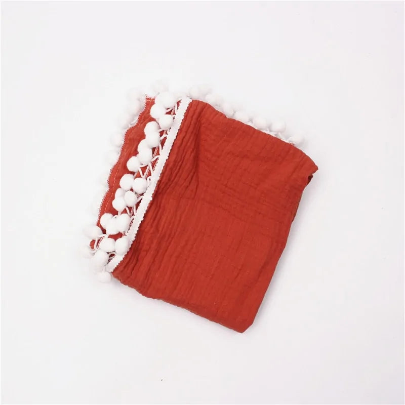 Organic Cotton Baby Tassel Blankets - Kia Day Design