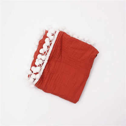 Organic Cotton Baby Tassel Blankets - Kia Day Design